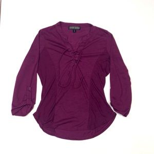 Almost Famous Lace up Top women’s small